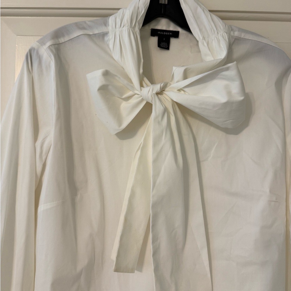 Halogen Cream Button-Up Shirt
